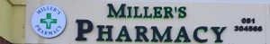 Miller's Pharmacy Waterford Sign Day