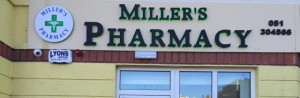 Miller's Pharmacy Waterford Sign Day